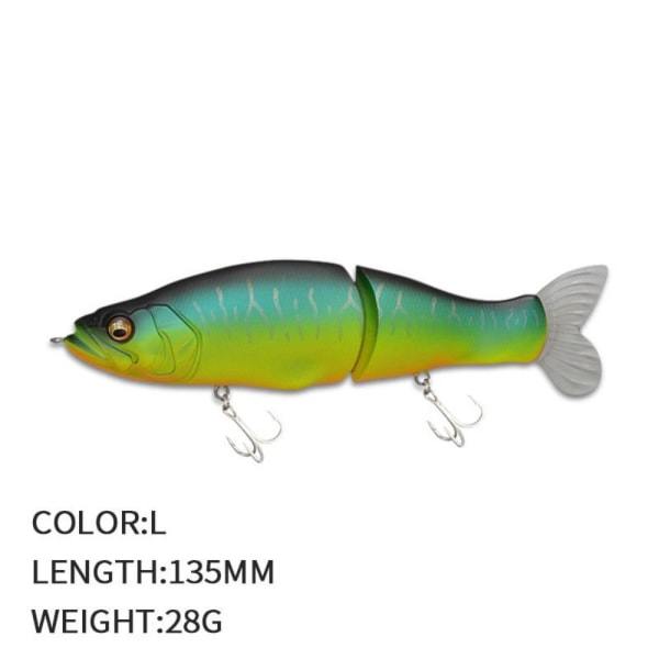 Multi Section -kalastusuhe Minnow Bait LL L