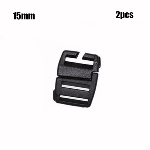 2 stk Webbing strop spænde skyder fastener 3 3 3