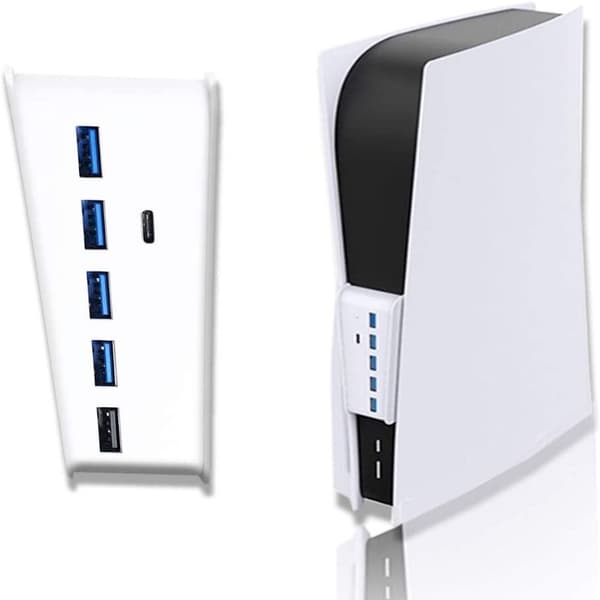 USB Hub-lader HVIT White
