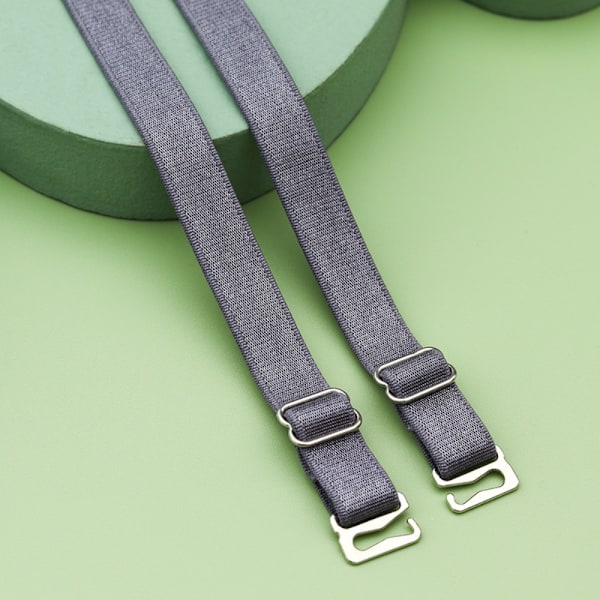 4 paria rintaliivit, kangasolkaimet TUMMANHARMAA dark grey