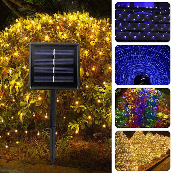 Solar Power LED String LED mesh MULTICOLOR 3MX2M multicolor 3Mx2M 204LED
