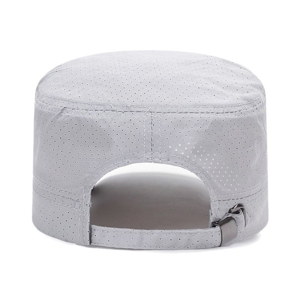 Militær Cap Flat Top Caps LYS GRÅ light grey