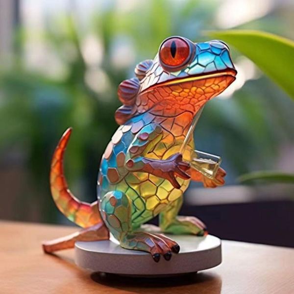 Wildlife Art Ornament Wildlife Statue LIZARD LIZARD lizard