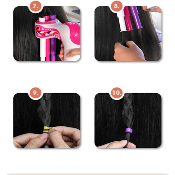 Automatisk hårflätning DIY-hårvävmaskin DIY-hårstickning