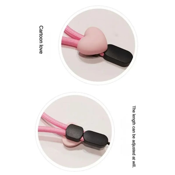 Mobiltelefon Phone Strap Elastik Mobiltelefon Lanyard PINK pink