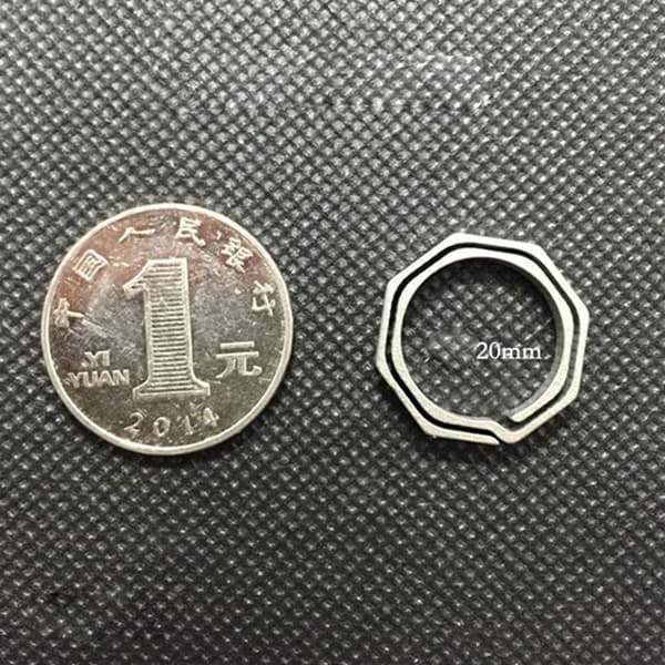 Nøgleringe Nøgleringe Spænde Vedhæng SØLV 20MM Silver 20mm
