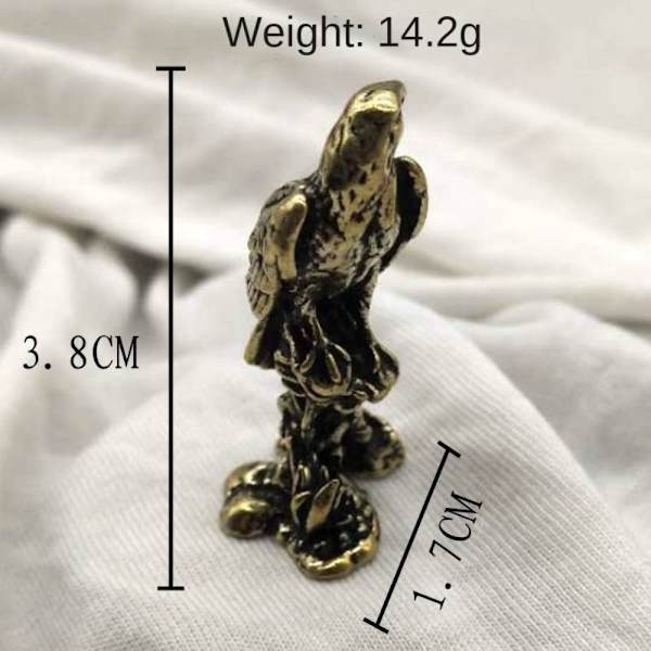 3 kpl kotkapatsas Miniatyyri veistos Vintage kuparilintu Eagle