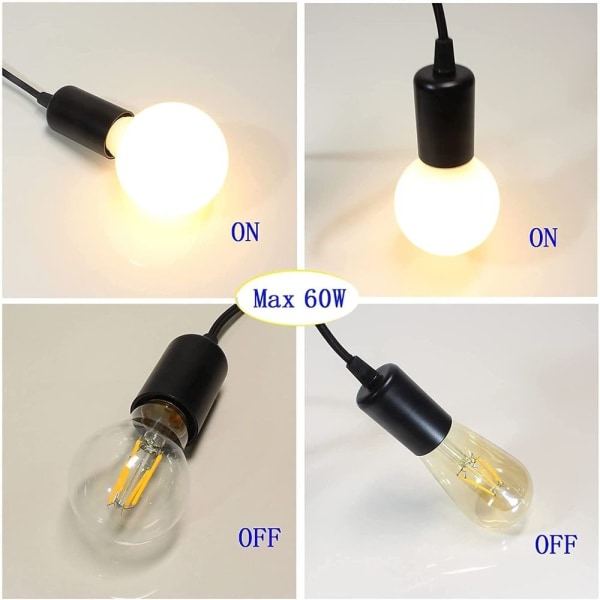 Led-lamppujalusta lampun pidike VALKOINEN white