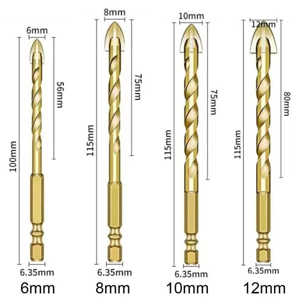 Twist Drill Borebit 12MM 12mm