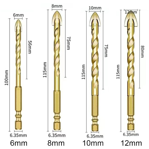 Twist Drill Borebit 8MM 8mm