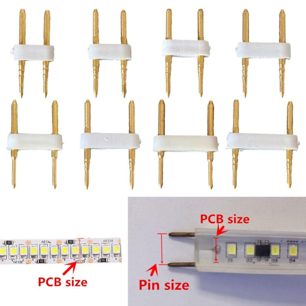 5 STK RGB-stik LED Strip-stik 10MM 10mm