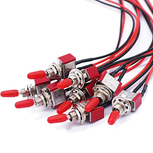 1/8 kpl Miniatyyri vipukytkin, 10 kpl 10pcs