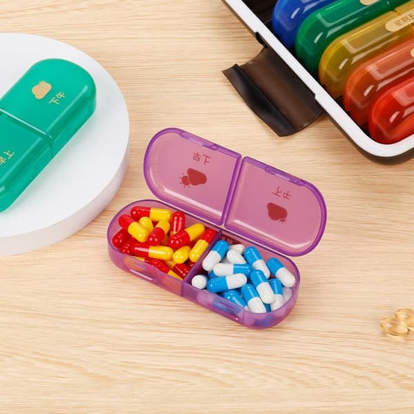 Pilleetui Medisinboks Medisintablettdispenser