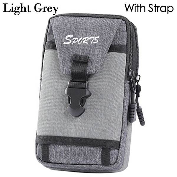 Tactical Molle Pouches Liten ficka LJUSGRÅ MED REMM MED Light Grey with Strap-with Strap