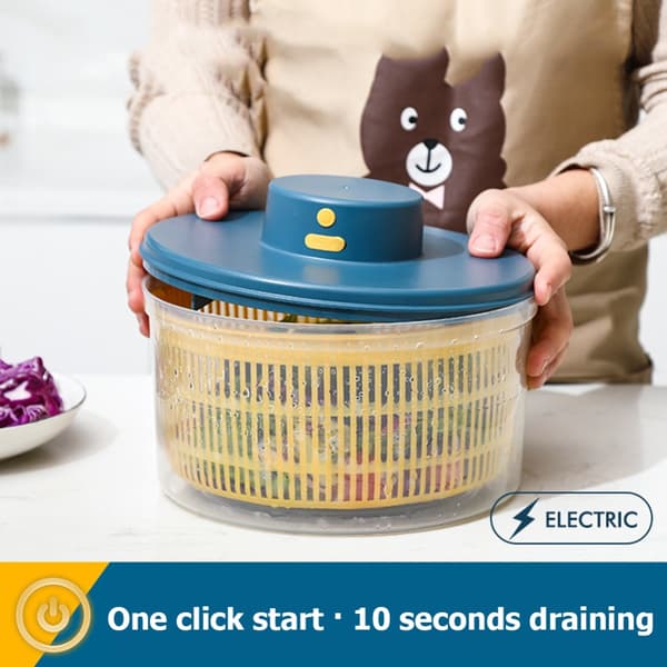 Elektrisk Salat Dehydrator Vegetabilsk Dehydrator GRÅ Grey