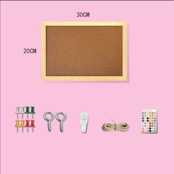 Oppslagstavle Cork Board BRUN LITEN LITEN Brown Small-Small