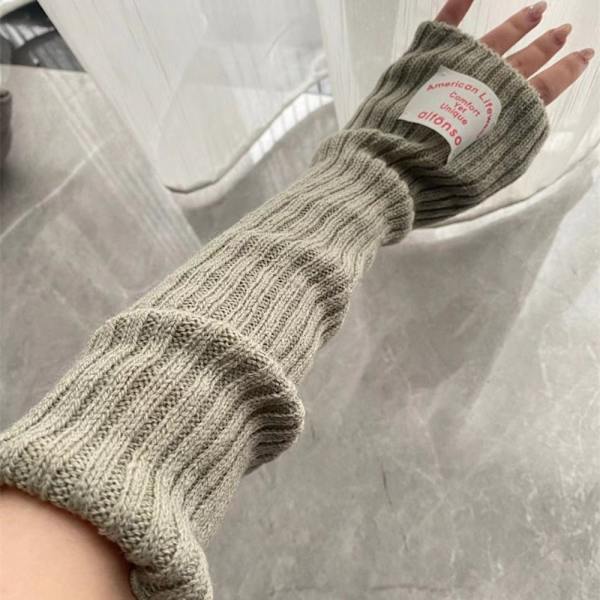 Benvarmere Ermer Ull Lårsokker HVIT white
