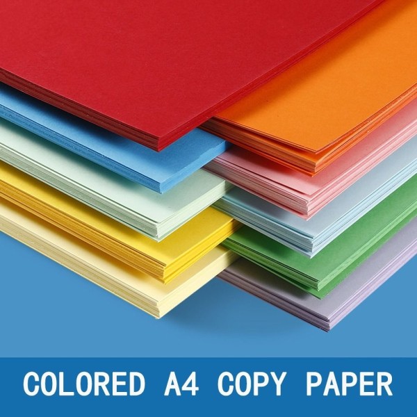 100 Stk A4 Kopipapir Dobbeltsidet Origami LYSGUL Light Yellow