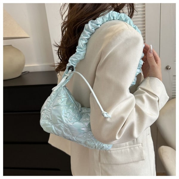 Quiltede Skuldertasker Messenger Tasker HVID white