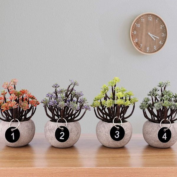 20 Pakkaa Numeroitauluja Pyöreitä Numeroituja Avaimenperiä