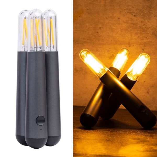 Led Nattlys Campinglampe LYS LYS LYS LYS Candle light