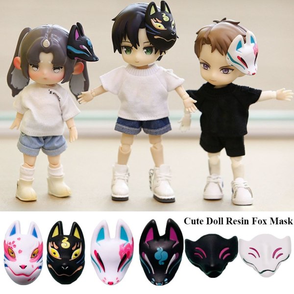 Søt maske Doll Fox Mask 3 3 3