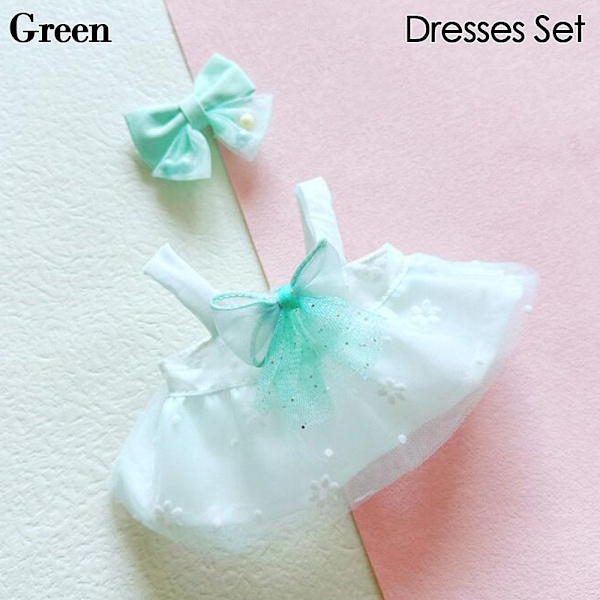Suloinen pääpanta Pehmo-nukkepäähineet GREEN DRESSES SET DRESSES SET Green Dresses Set-Dresses Set