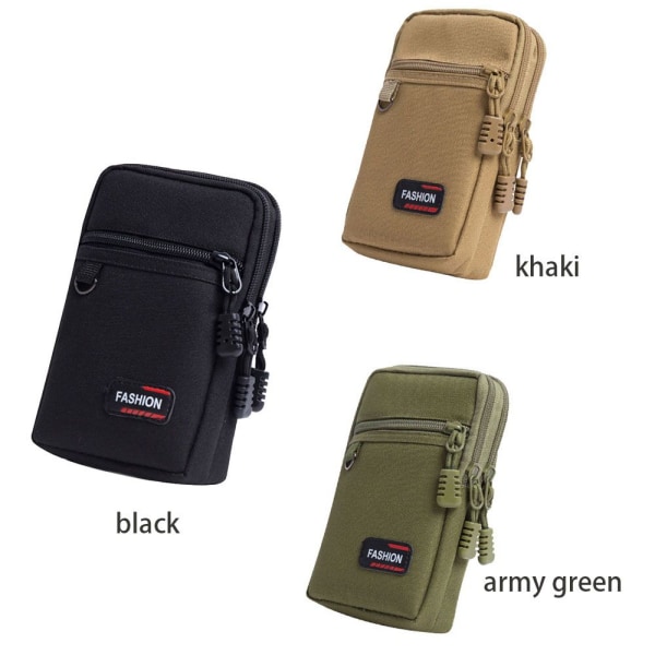 Molle Väska Midja Fanny Pack Mobiltelefonväska KHAKI khaki