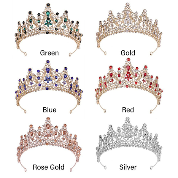 Kristallkronor Kristalltiaror ROSE GULD Rose Gold