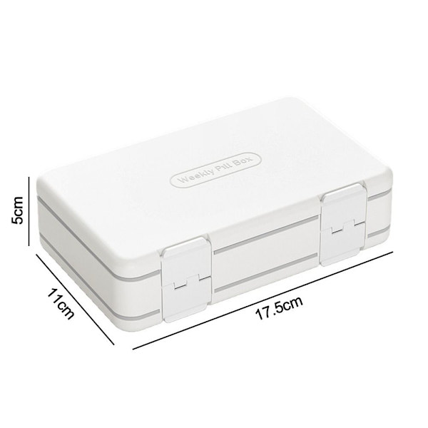 Pill Box Medicin Case VIT white