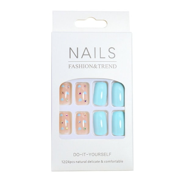 Franska Fake Nails False Nail Press på naglar