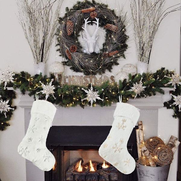 Julstrumpa Xmas Strumpor GULD Gold
