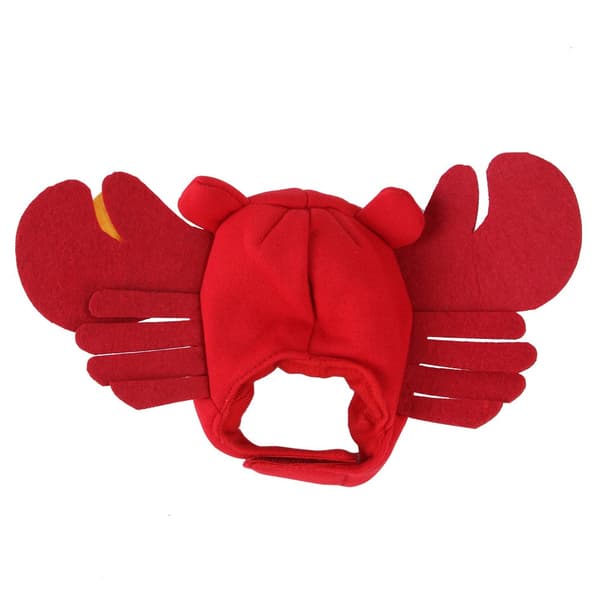 Cat Hat Pet Hat Halloween Red Crab Hat