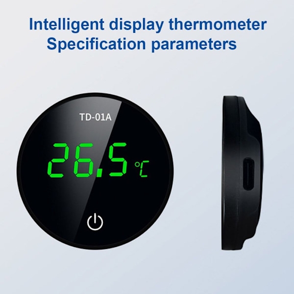 Akvarium termometer LCD Digital eksternt termometer Fahrenheit degree
