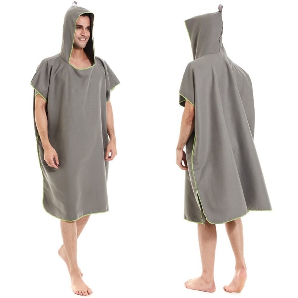 Unisex hættehåndklæde Poncho GRÅ Gray