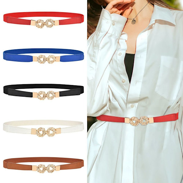 Elastiska bälten Midjerem VIT white