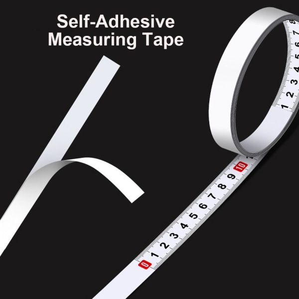 Selvklebende målebånd Arbeidsbenk Linjal HVIT 5MFORWARD white 5mForward-Forward