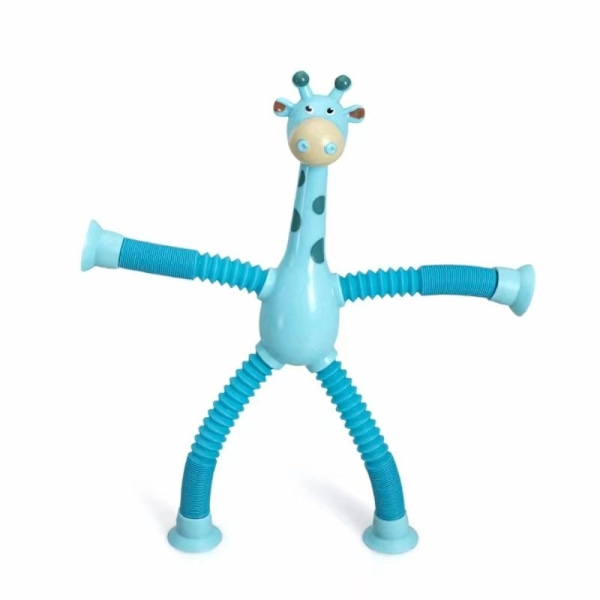 Kirahvi Pop Tubes Animal Sucker Lelut SININEN Blue