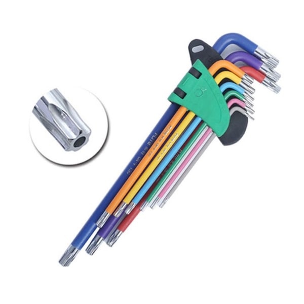 Set L skiftnyckelsats TORX NYCKEL SET LÅNGT TORX NYCKEL SET LÅNGT TORX KEY SET LONG