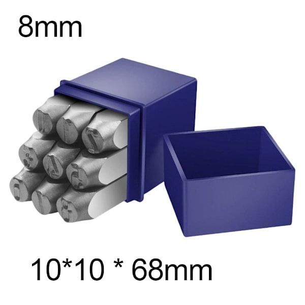 Nummer Stempel Læder Tryk 8MM 8mm