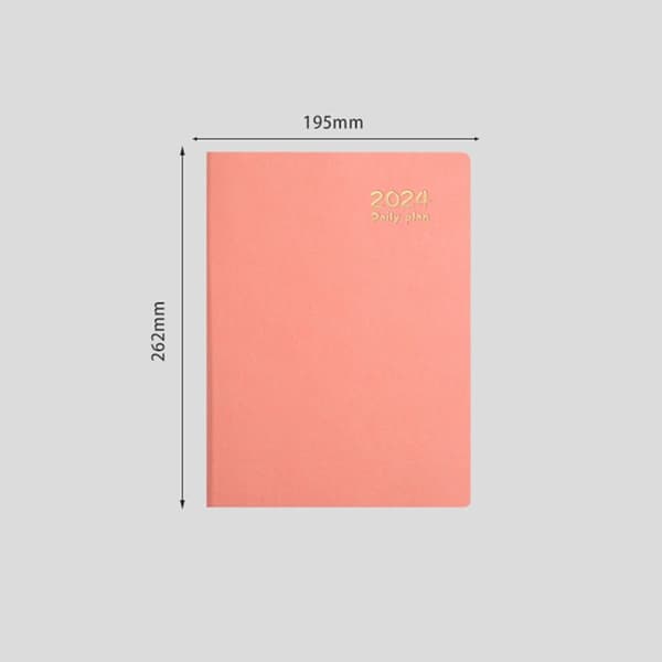 Tidsplan Bok Agendabok GUL Yellow