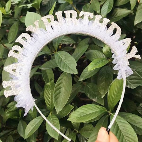 Grattis på födelsedagen Headclip Plast Hårklämmor 3 3 3