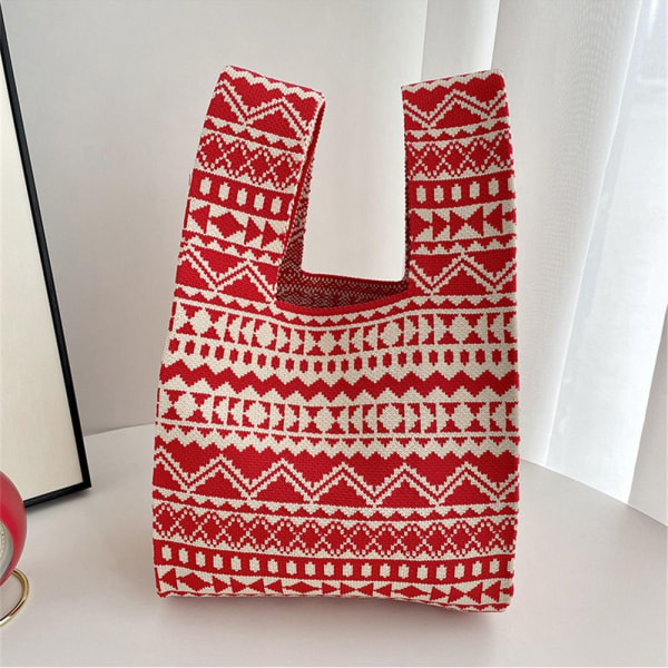 Strikket håndtaske Knot Wrist Bag SORT A A black A-A