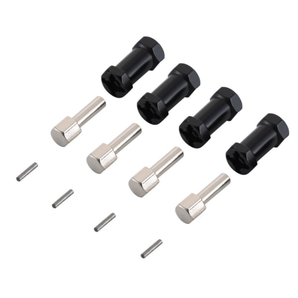 4st 12mm hex hjulnav Drive Adapter Extension Combiner Red 25mm