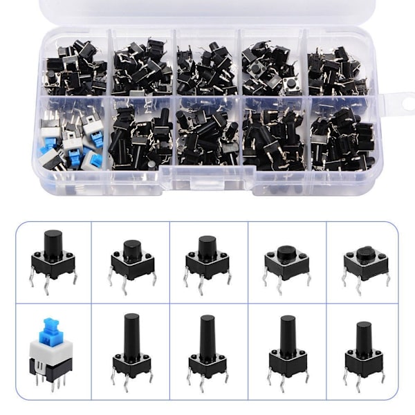 180st Push Button Switch Knapp Omkopplare Taktil