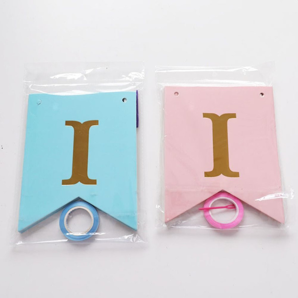 Pappersbanner Baby Shower ROSA pink