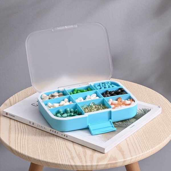 Weekly Pill Box Medicine Dispenser SVART black