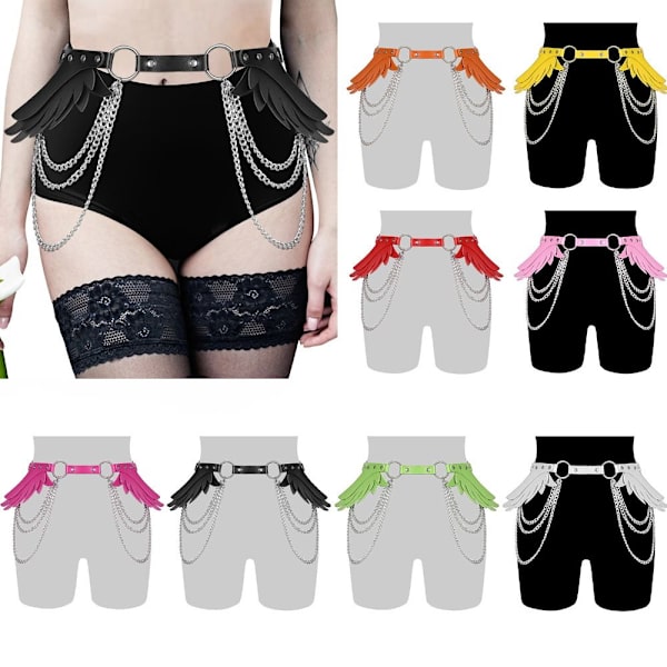 Naisten vartalovaljaat Goth Belt VALKOINEN White