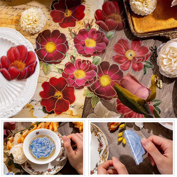 Blomsterdekaler Blomdekaler 7 7 7