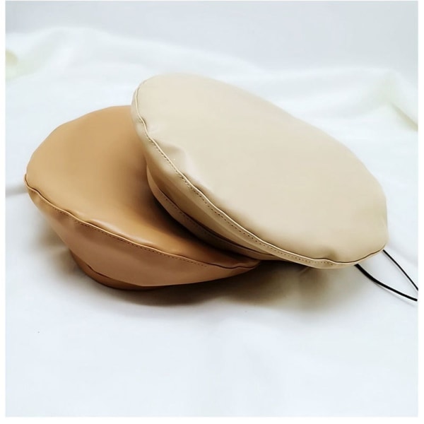 Cap PU Läder Basker BEIGE Beige